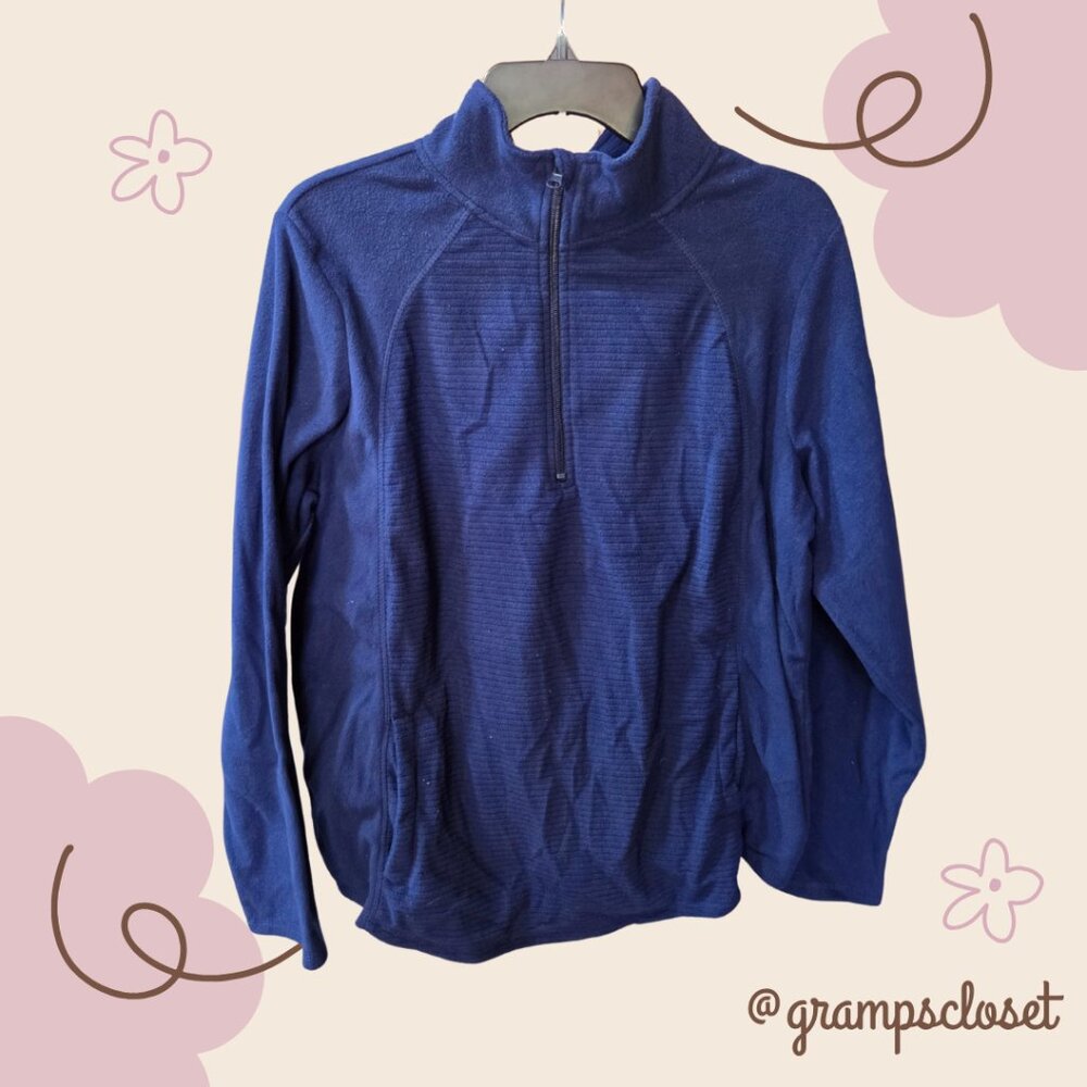 St. John's Bay XL Blue Quarter Zip